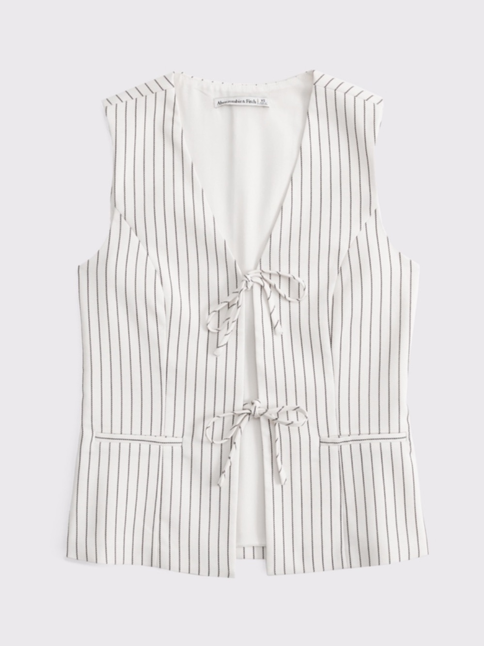 Abercrombie & fitch tie up vest